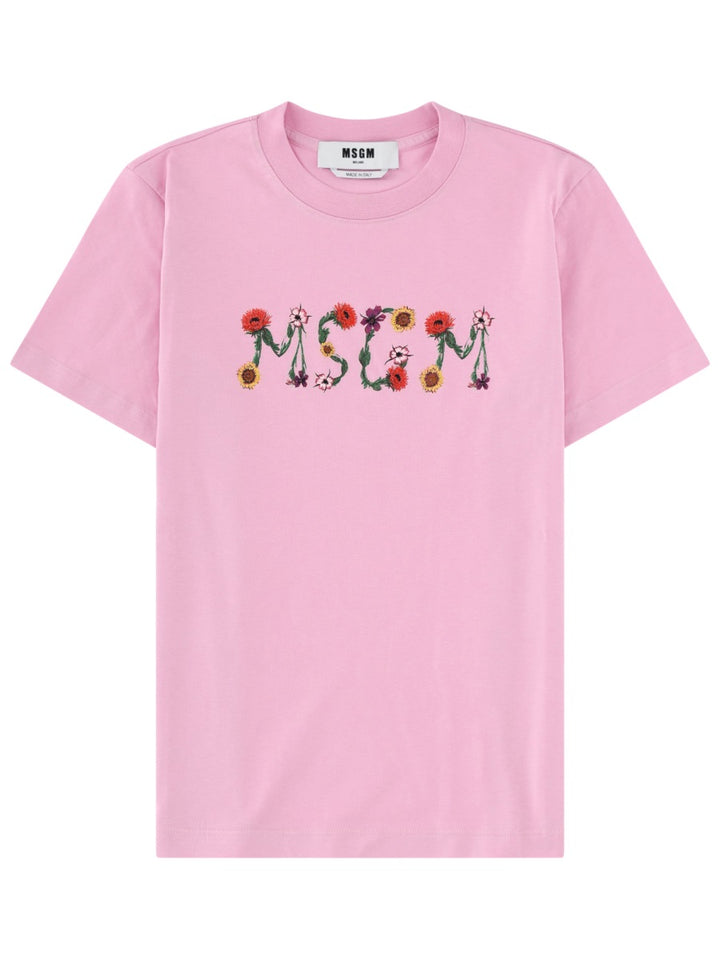Msgm T shirts - Pink | c13217a3b94ce8fea347a13de94f2355bbbcf209