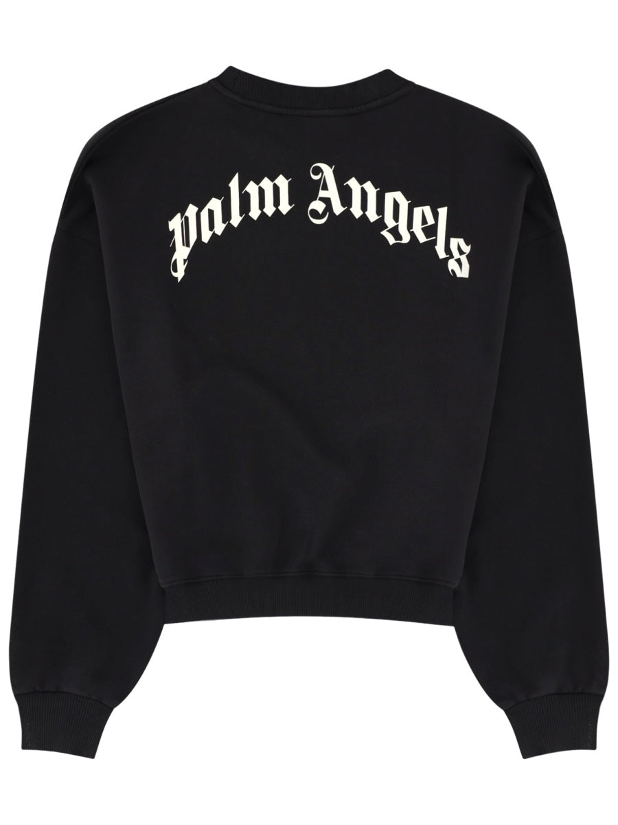 Palm Angels Sweatshirts - Black | 353b31f4e65ec59bfa9f704023ca6e4c9b3785bb
