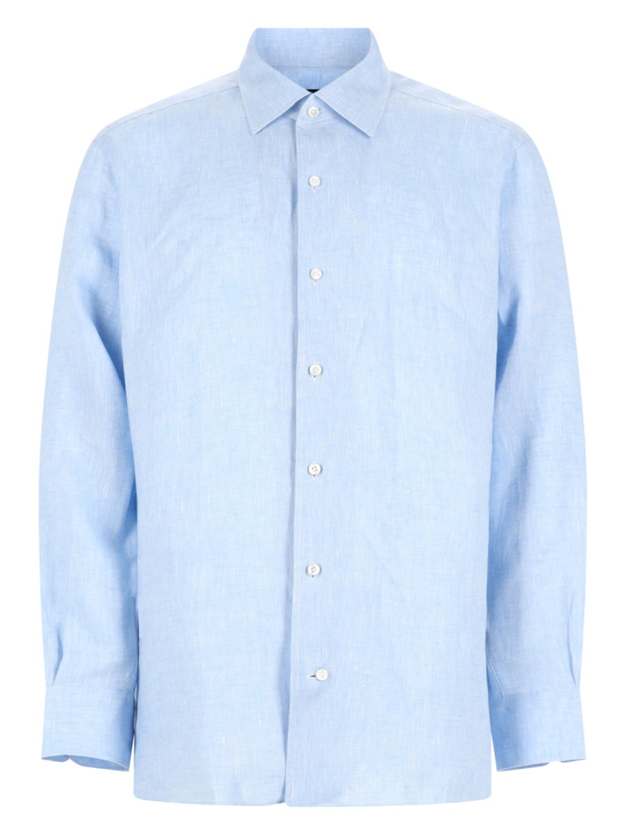Zegna Shirts - Azure | fa3f0d2a3a82cd88babb2e19cc57a607cd540f12