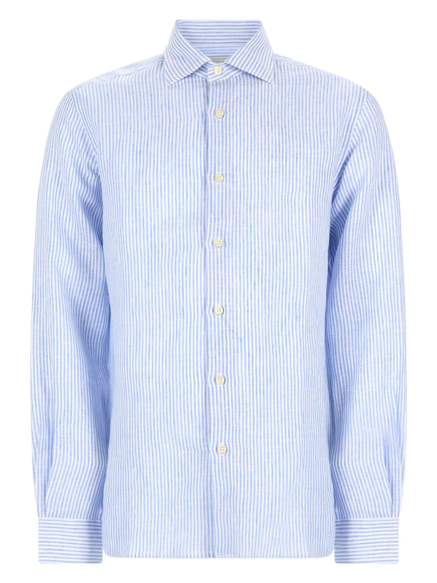 120% Lino Shirts - Azure | 21de749e6fb4053568195833d57bb54c83668949
