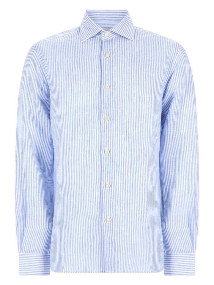 120% Lino Shirts - Azure | 21de749e6fb4053568195833d57bb54c83668949