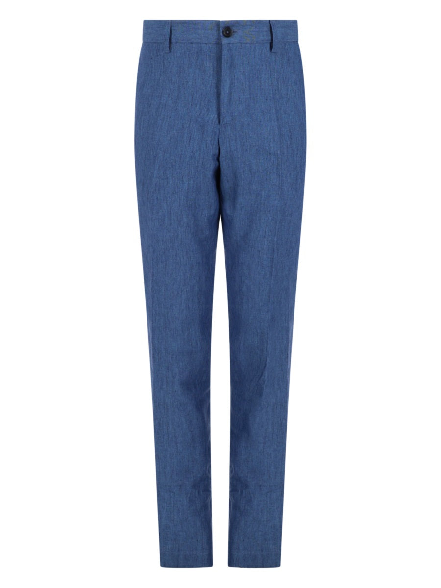 120% Lino Pants - Blue | b429709156a9f2abf36fa09b852362286d302758