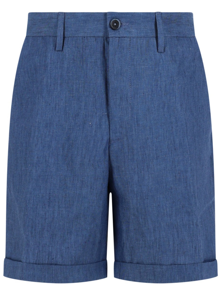 120% Lino Shorts - Blue | 35cc21cc7532eb1474ce962dc08372db6a76957a
