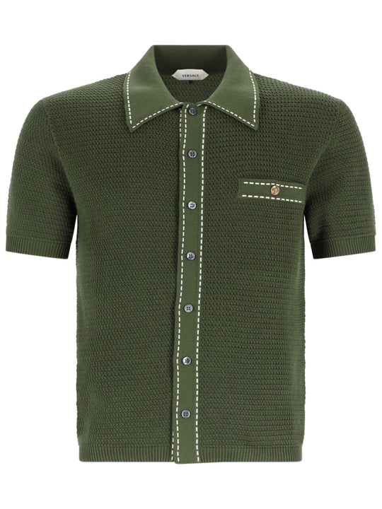 Camicia In Maglia Di Cotone