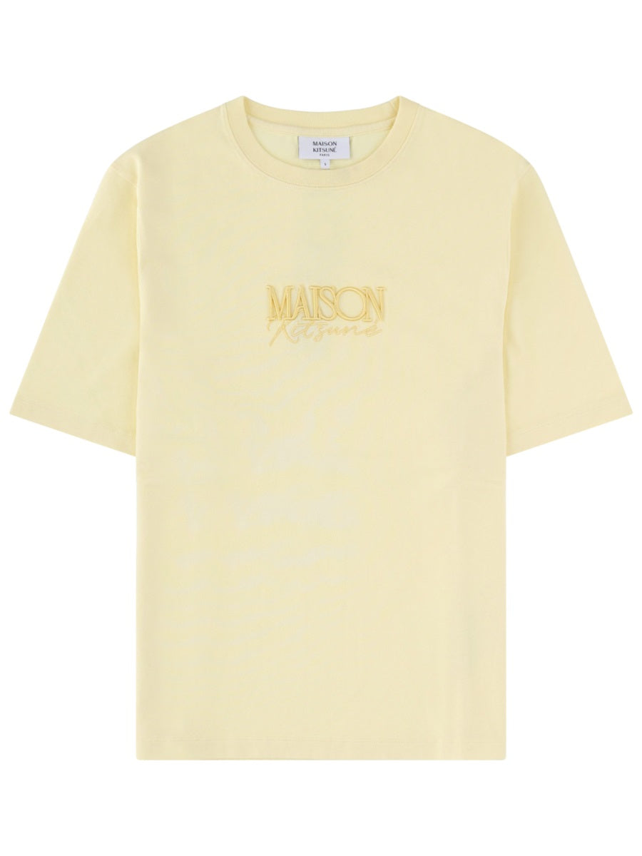 Maison KitsunÉ T shirts - Yellow | b99df294a3e7432ceb66ae60ede2f3d701d0a2f2