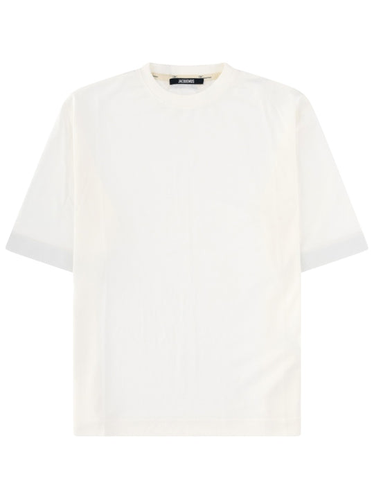 T-Shirt In Jersey Effetto Carta
