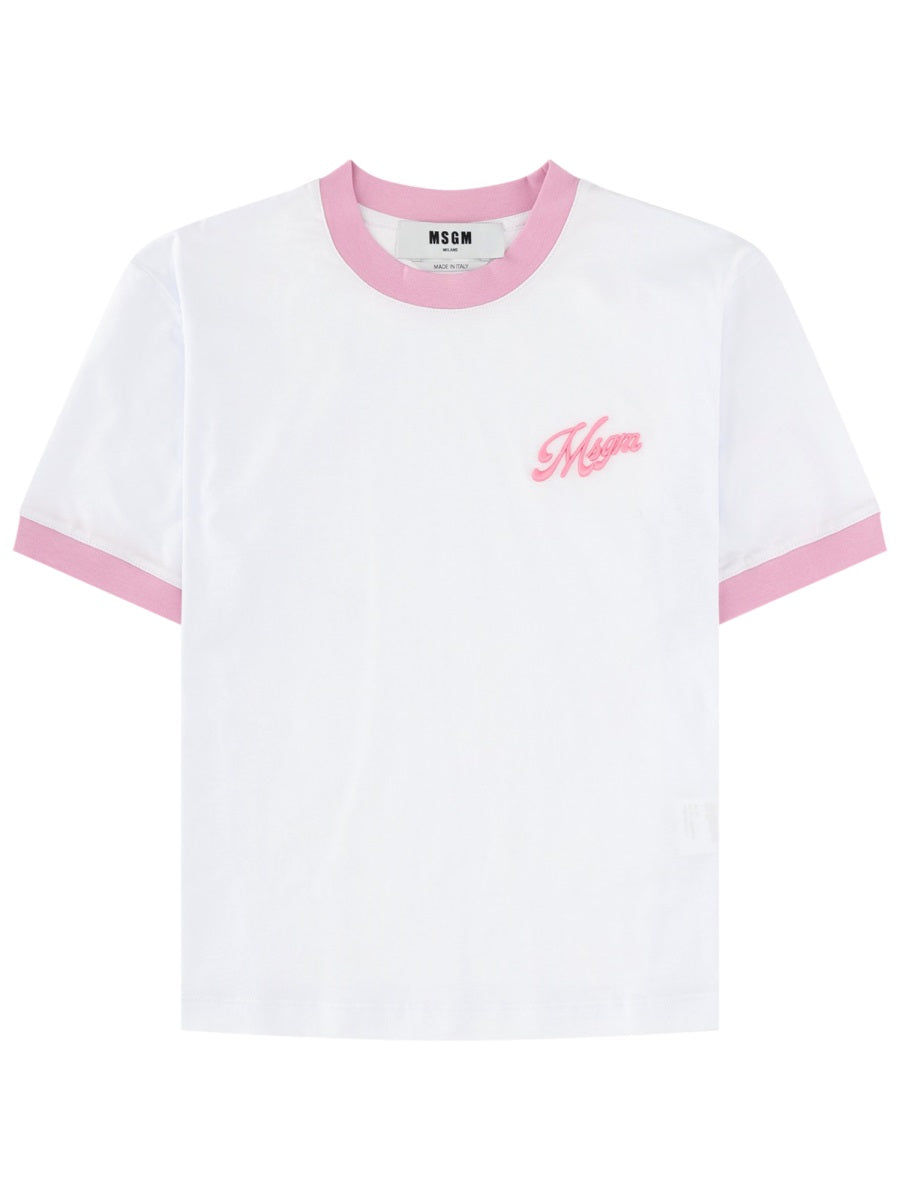 Msgm T shirts - White | b9d9c11f60a24432e78b6954ee7dc9a162faf504