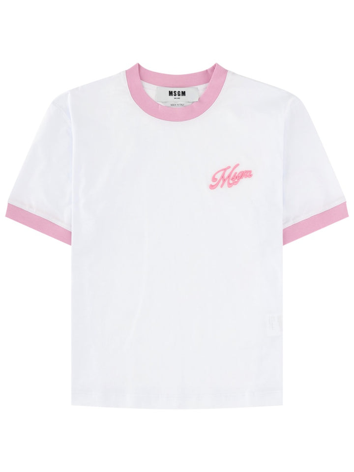 Msgm T shirts - White | b9d9c11f60a24432e78b6954ee7dc9a162faf504