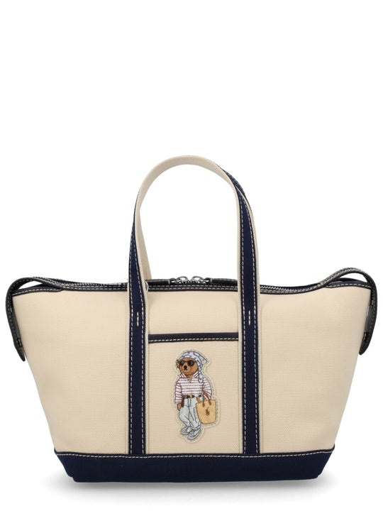 Borsa Tote "Bear Canvas" Mini
