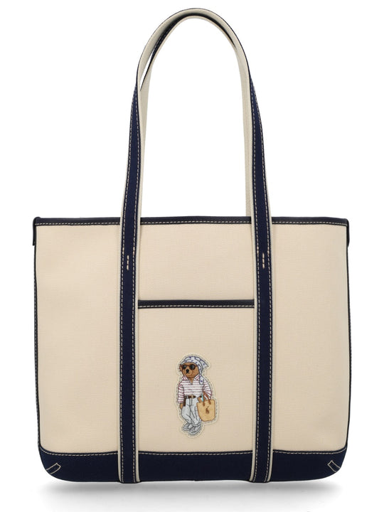 Borsa Tote "Bear Canvas" Small