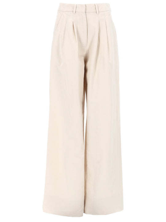 Pantalone "Frankie" In Lino E Cotone