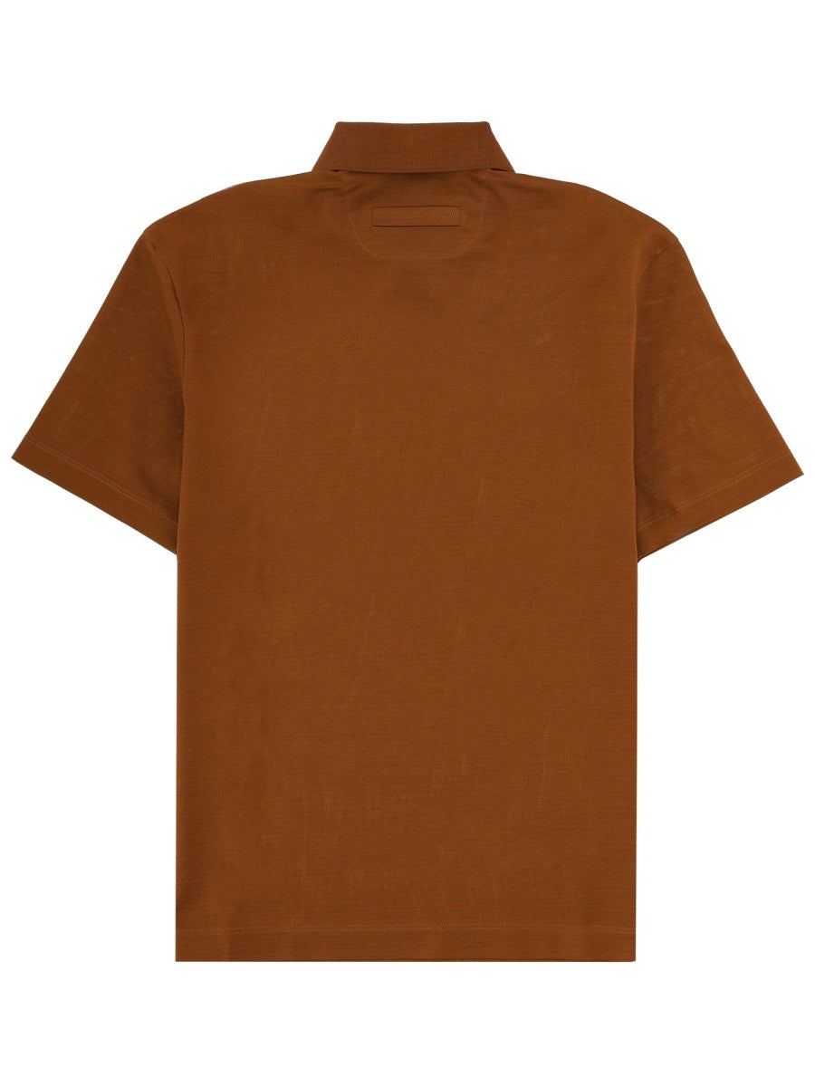 Zegna Polo - Brown | 533ca8e641348d65c7e817edae4984dbdc08b583
