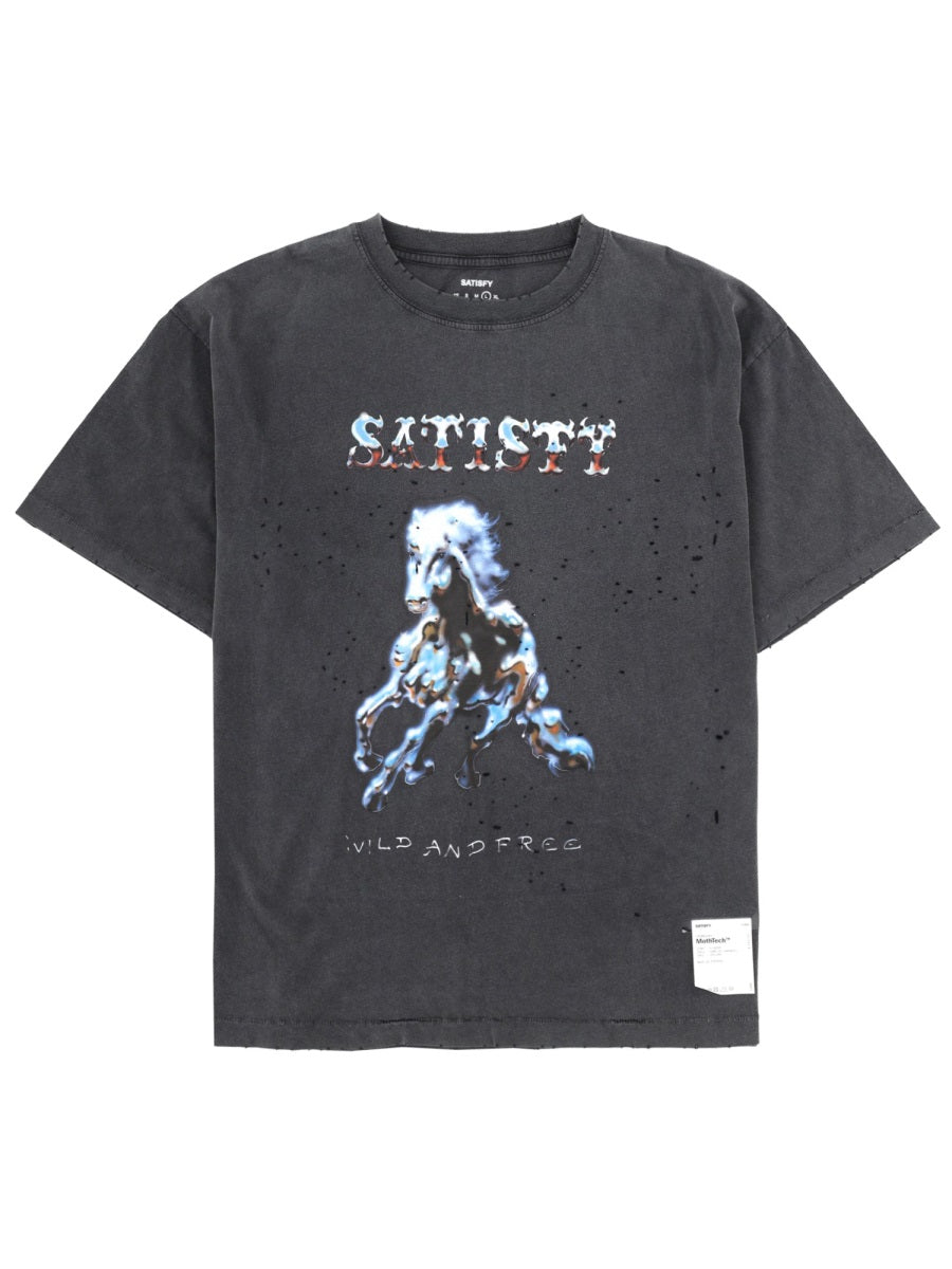 Satisfy T shirts - Black | fa8c9cc5fb04bf75e333b21535136b553293c8cc