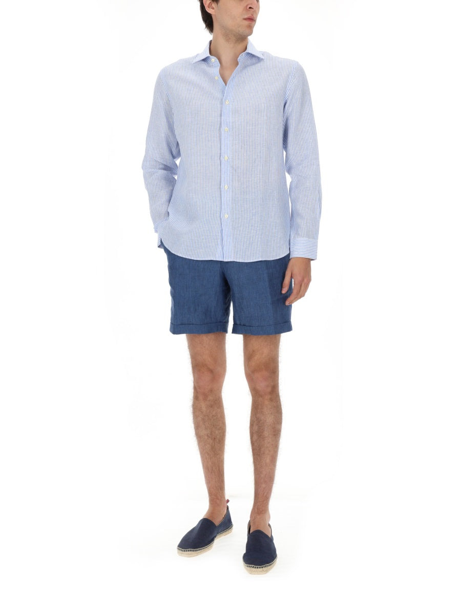 120% Lino Shirts - Azure | 386f00850cd8bab0797bba5f33b5cc106a77cdd4