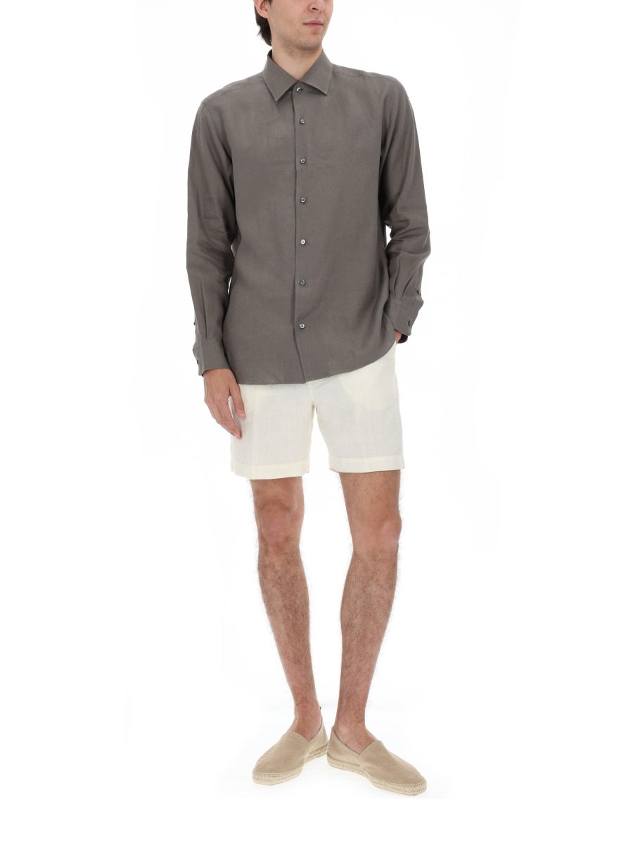 120% Lino Shorts - Ivory | cb84043bb8e987c2236890f828080cba5314fb5b