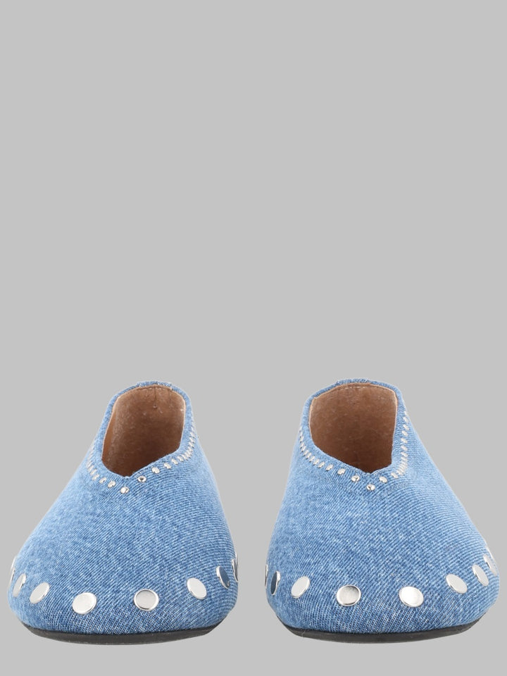 Ganni Flat Shoes - Denim | 2d5dc76dca1365db0948f77a3943ca541f351dbd