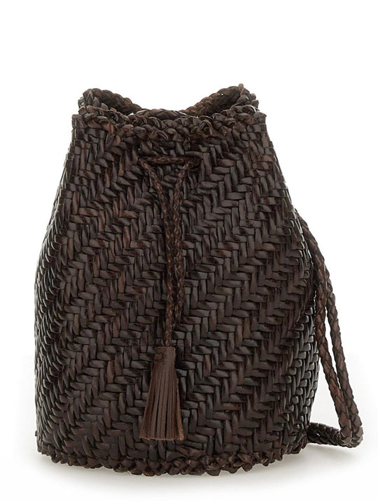 Borsa "Pompom Double Jump Tan"