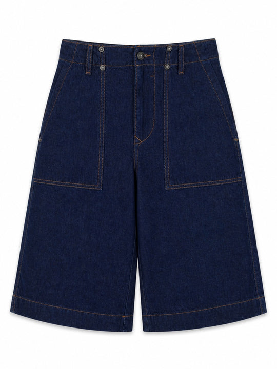 Shorts In Denim Di Cotone