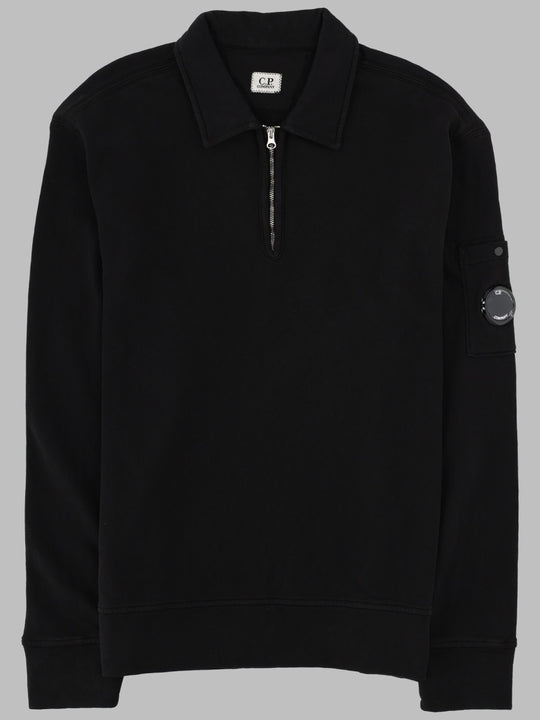 Felpa Con Colletto Polo E Zip
