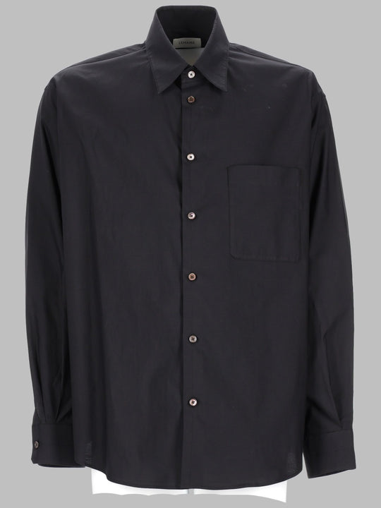 Camicia In Cotone Misto Seta