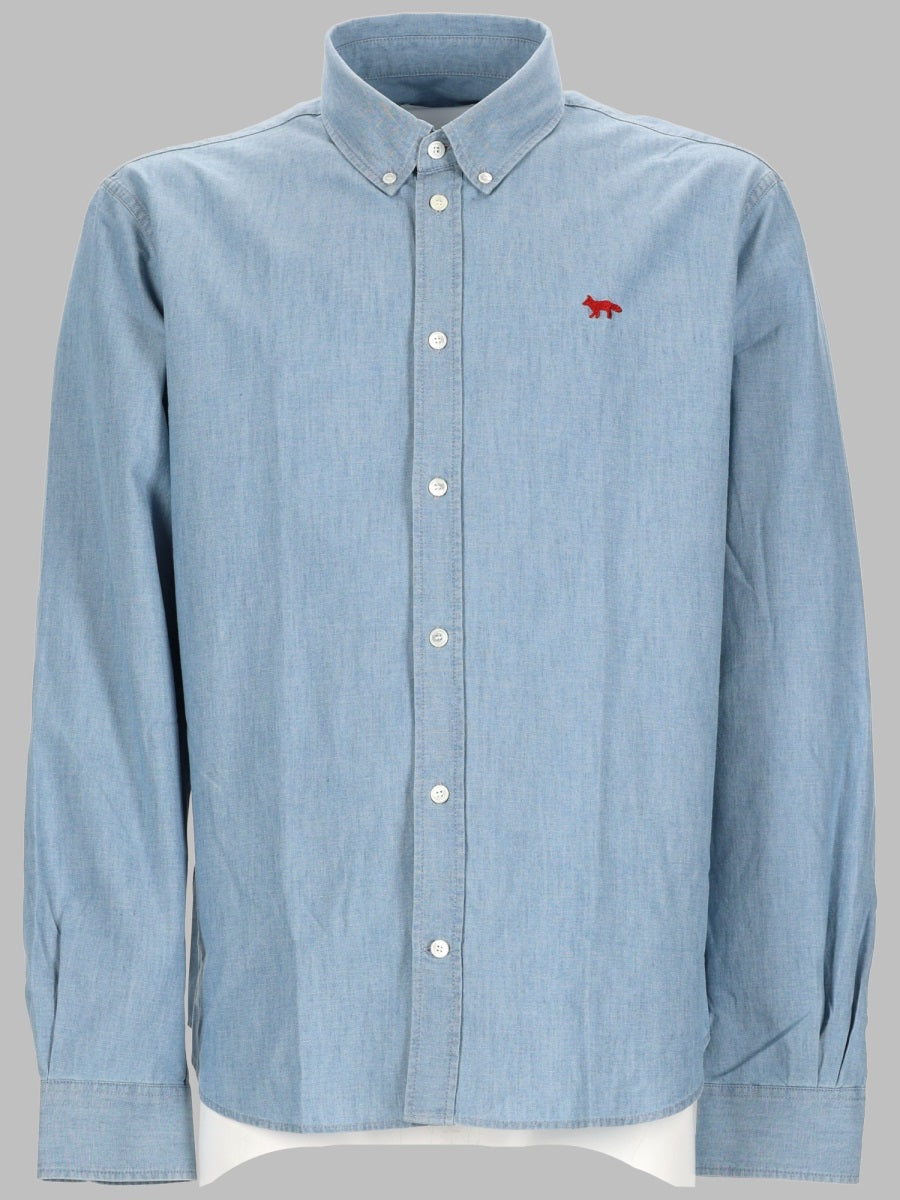 Maison KitsunÉ Shirts - Azure | dc7751429ce60eae2c17f38d99a3665c400597a3