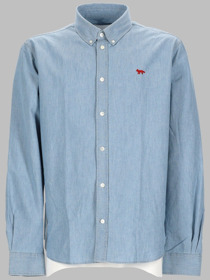 Maison KitsunÉ Shirts - Azure | dc7751429ce60eae2c17f38d99a3665c400597a3
