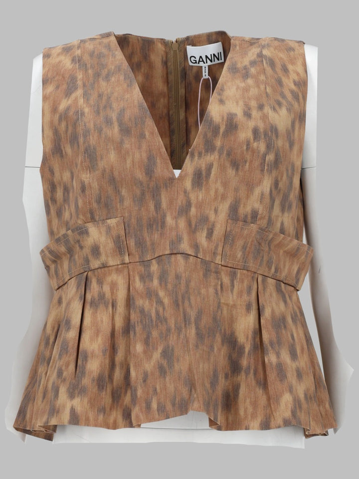 Ganni Shirts - Beige | ce43f16251a7d3af085ba4ac526e319743dbe4b9