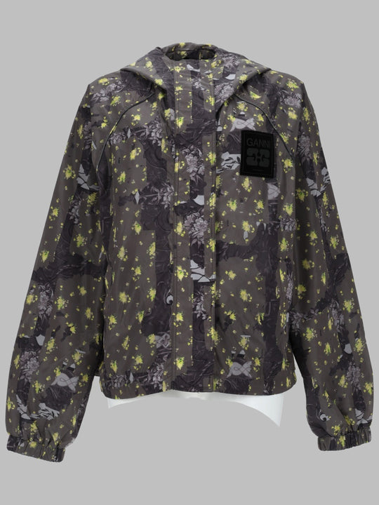 Giacca In Nylon Leggero Con Stampa
