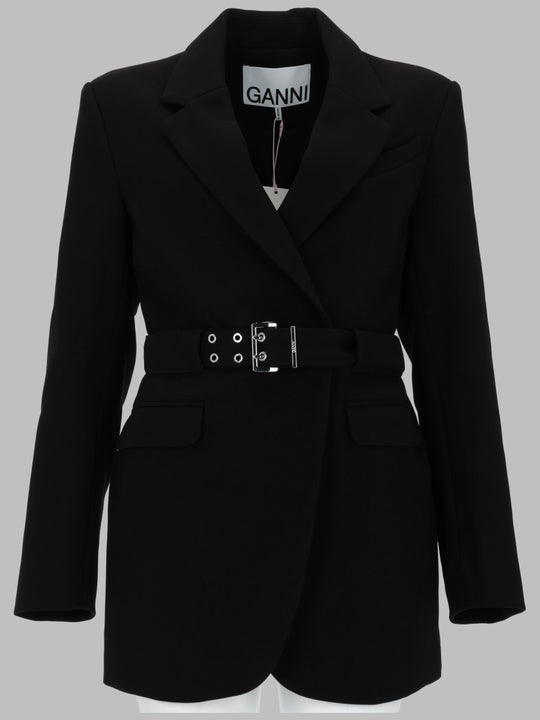 Blazer In Crepe Con Cintura