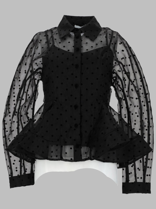 Camicia "Peplum" In Organza