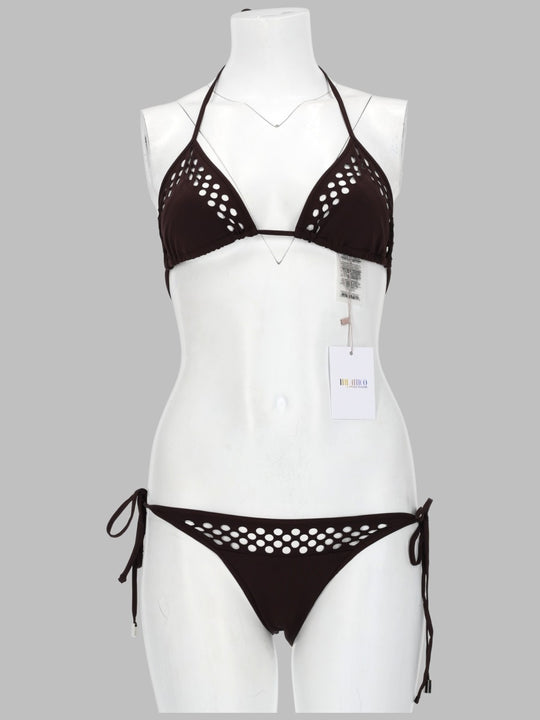Bikini "Il Primo Bagno" In Lycra Traforata