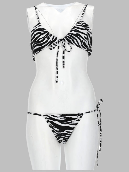 Bikini "Il Primo Bagno" Con Stampa Animalier