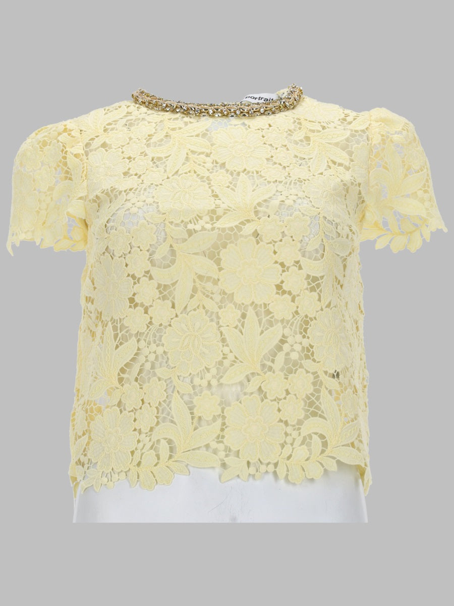 Self-Portrait Tops - Yellow | 4513288f16d7aed6d27f4f0f71e2f24154e42042