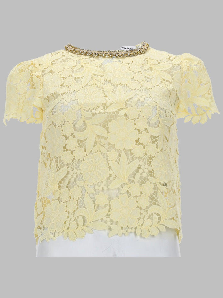 Self-Portrait Tops - Yellow | 4513288f16d7aed6d27f4f0f71e2f24154e42042