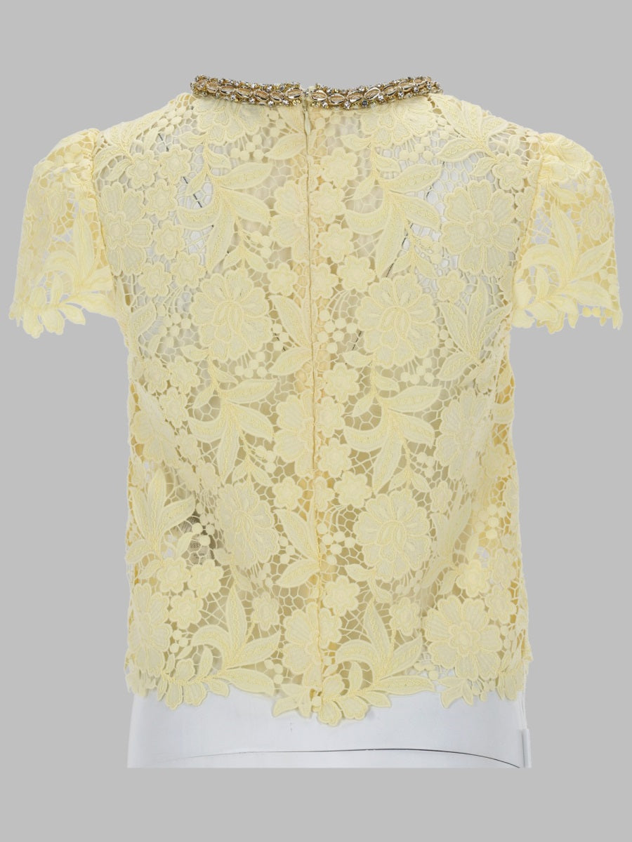 Self-Portrait Tops - Yellow | fccebedc4ca35763ca40ed5d248e5e02b7b2325f
