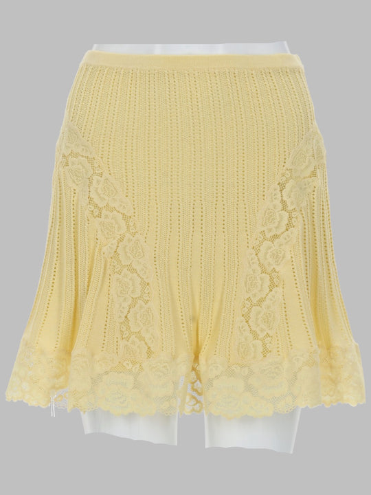 Minigonna In Maglia Traforata