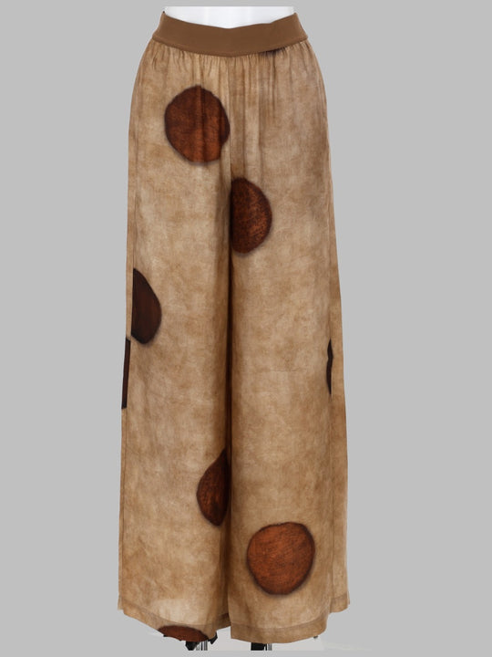 Pantalone Con Macro Pois