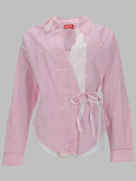 Camicia In Popeline Avvolgente