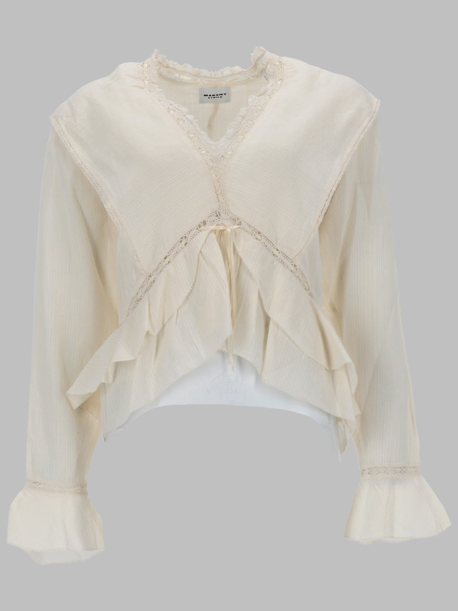 Isabel Marant Etoile Tops - Ivory | 5fbe2d24309ec64062ebb92c8d4f478816529957