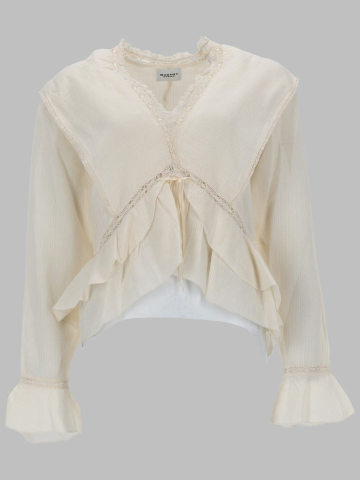 Isabel Marant Etoile Tops - Ivory | 5fbe2d24309ec64062ebb92c8d4f478816529957