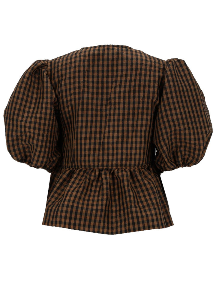 Ganni Tops - Brown | 0e931809b3875d0ca702a320db3d1e42316b480e