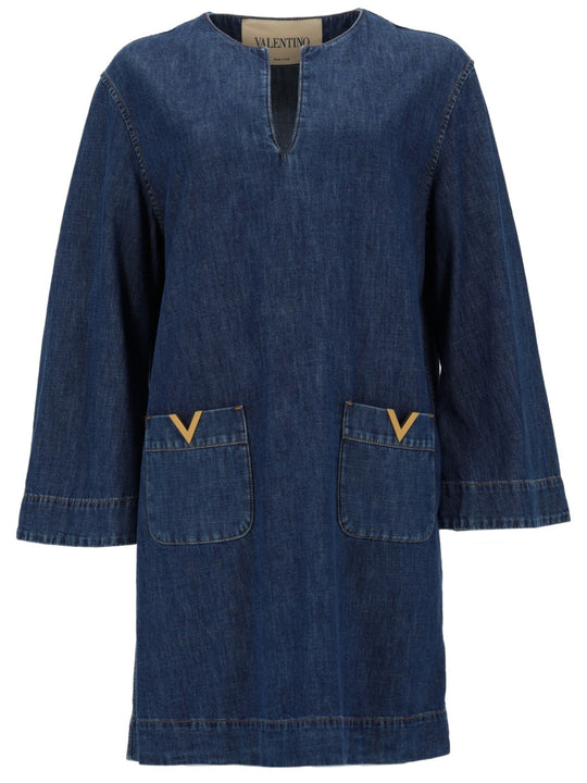 Abito In Denim "Chambray"