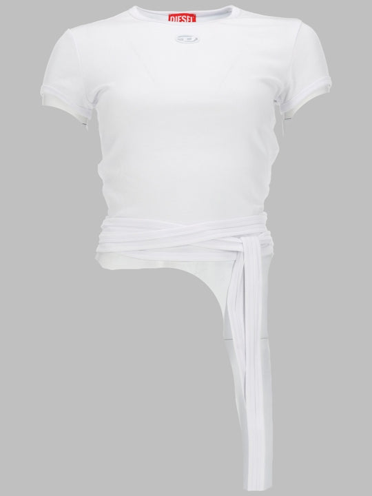 T-Shirt A Costine Con Lacci