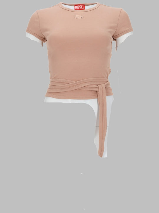 T-Shirt A Costine Con Lacci