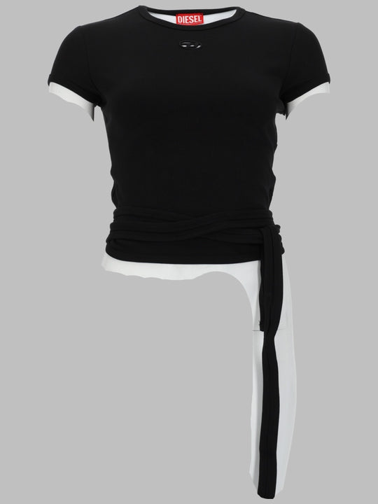 T-Shirt A Costine Con Lacci