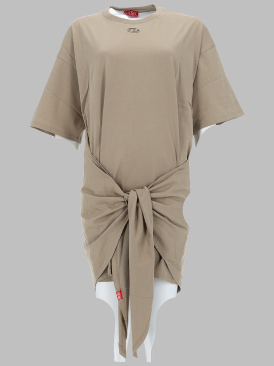 Abito T-Shirt Con Nodo Frontale