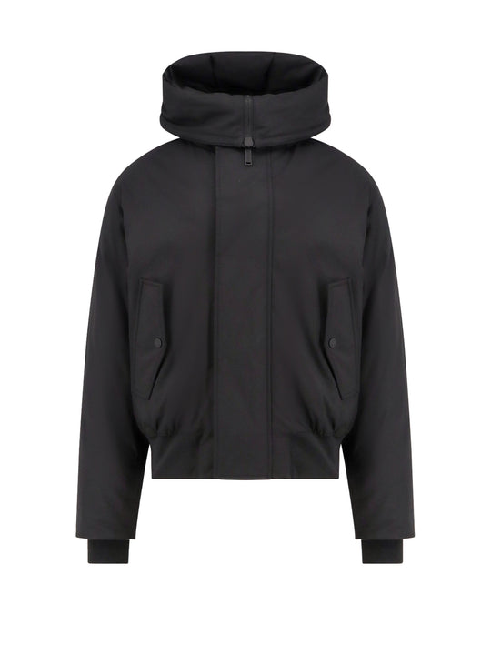 Techno Down Bomber Nylon Jacket