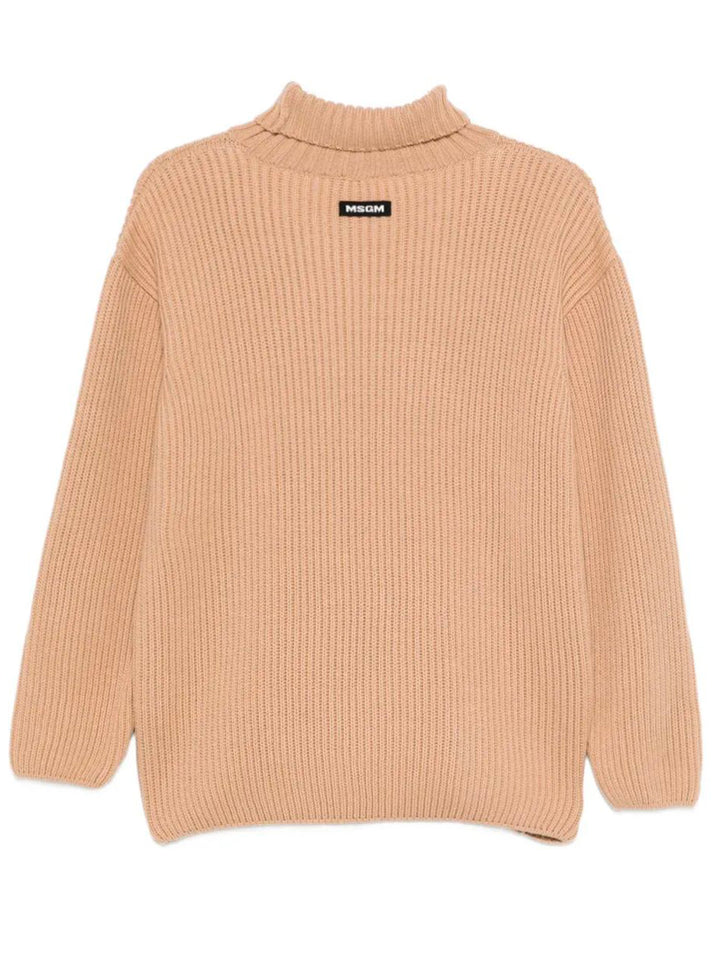 Msgm Turtle neck - Nude & Neutrals | 8900866c9362982df27aa1dcb7d853b44bdb6577