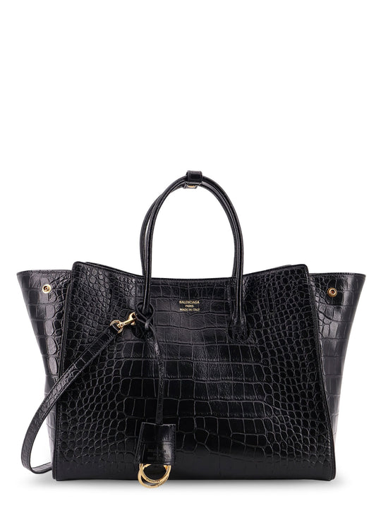 All Hampton Small Leather Shoulder Bag With Croco Effect