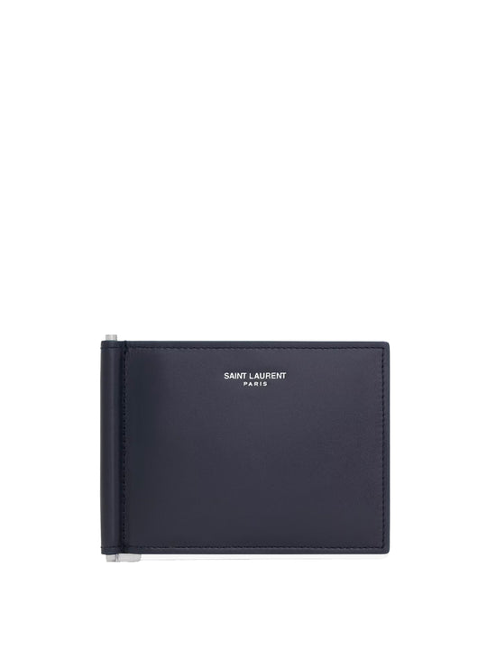 Bill Clip Wallet In Smooth Leather